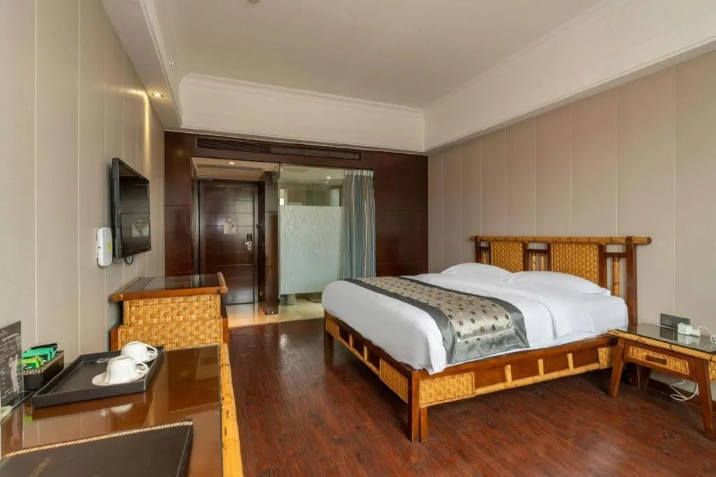 Bed in Fuzhou Chuanjie Hotspring and Golf Club Hotel