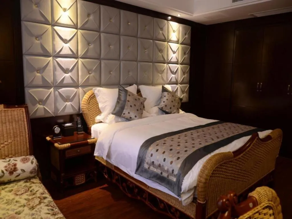Bed in Fuzhou Chuanjie Hotspring and Golf Club Hotel