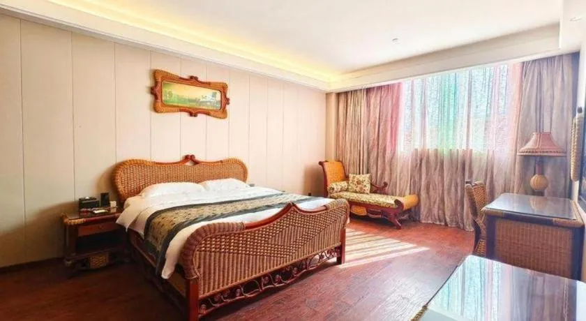 Bed in Fuzhou Chuanjie Hotspring and Golf Club Hotel