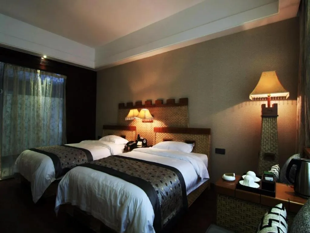 Bed in Fuzhou Chuanjie Hotspring and Golf Club Hotel