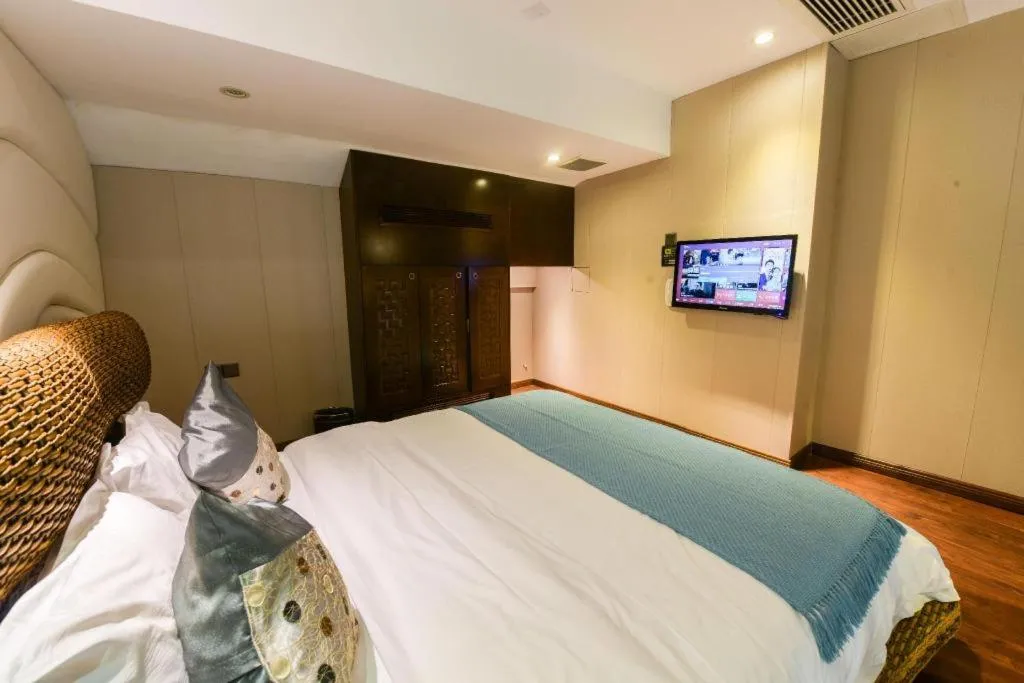 Bed in Fuzhou Chuanjie Hotspring and Golf Club Hotel