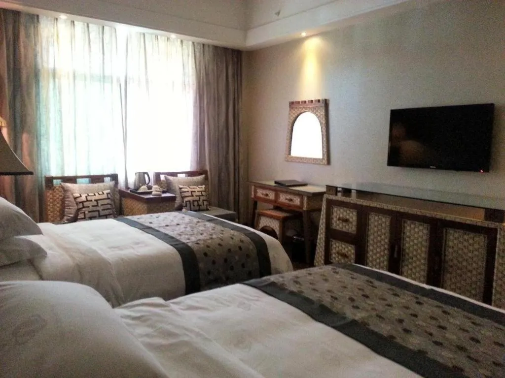 Bed in Fuzhou Chuanjie Hotspring and Golf Club Hotel