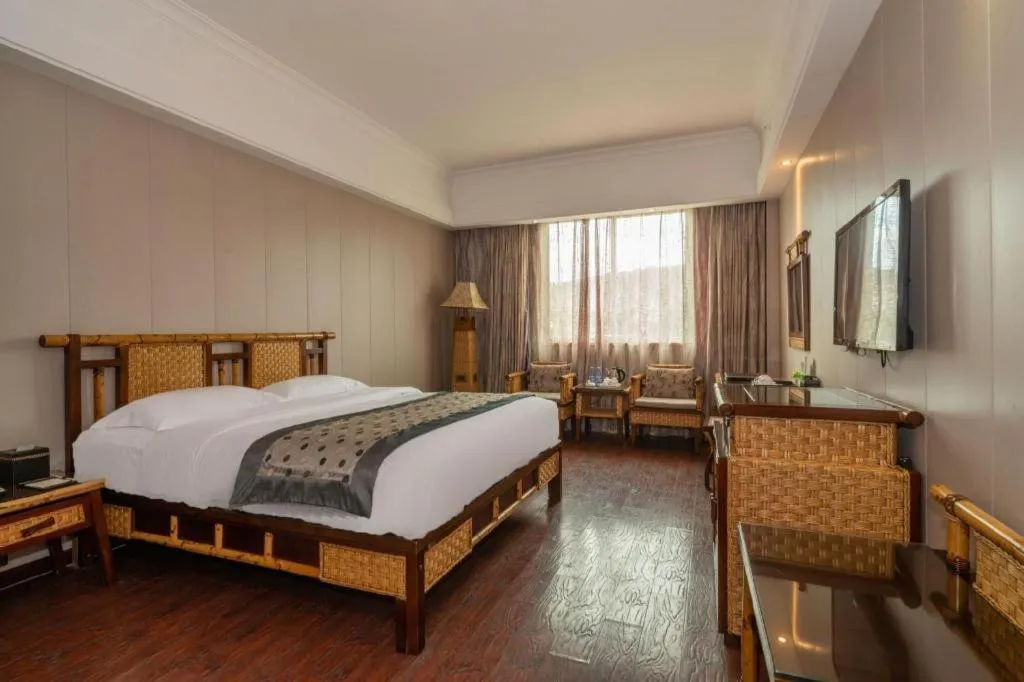Bed in Fuzhou Chuanjie Hotspring and Golf Club Hotel