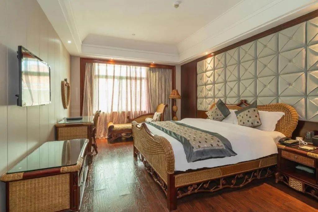 Bed in Fuzhou Chuanjie Hotspring and Golf Club Hotel