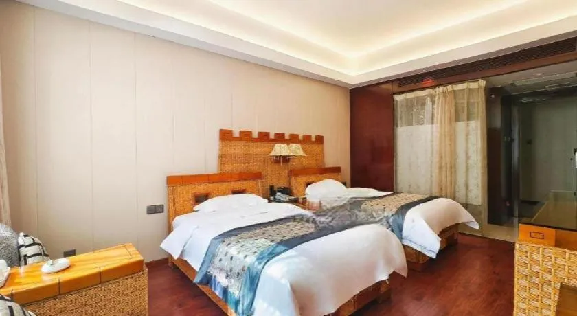 Bed in Fuzhou Chuanjie Hotspring and Golf Club Hotel