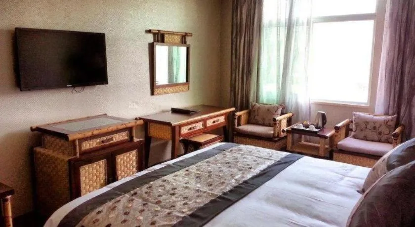 Bed in Fuzhou Chuanjie Hotspring and Golf Club Hotel