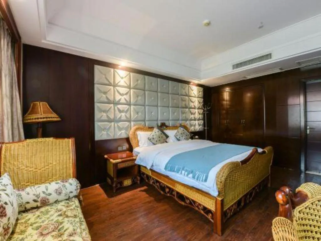 Bed in Fuzhou Chuanjie Hotspring and Golf Club Hotel