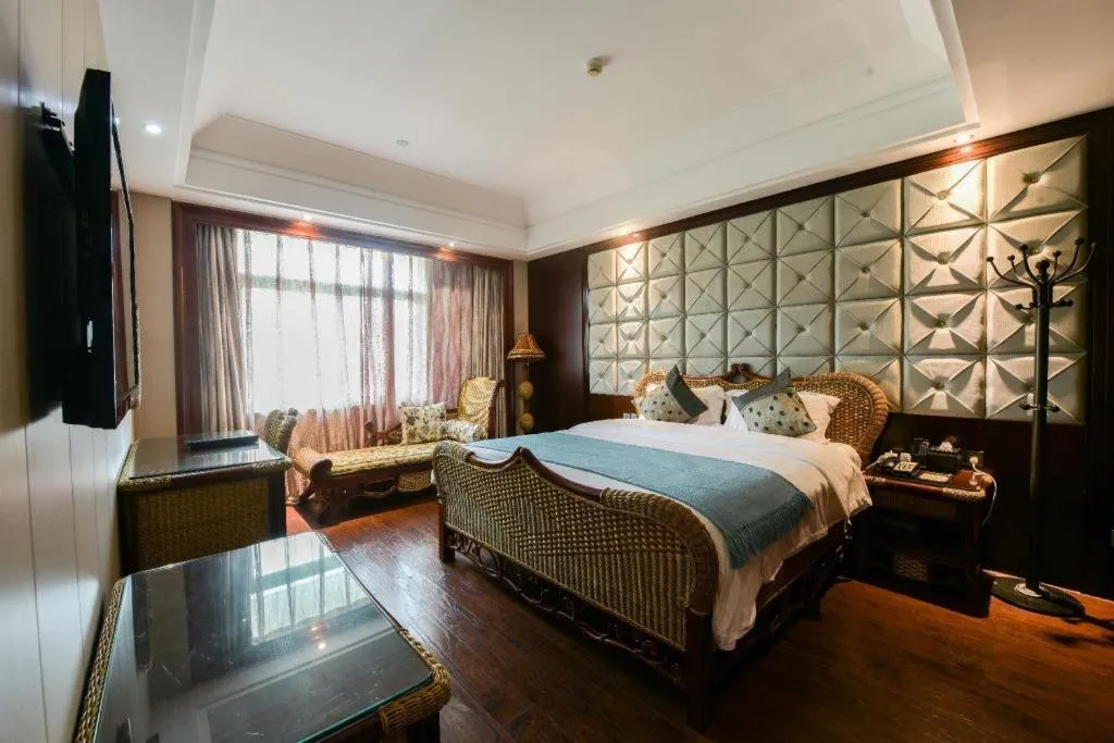 Bed in Fuzhou Chuanjie Hotspring and Golf Club Hotel