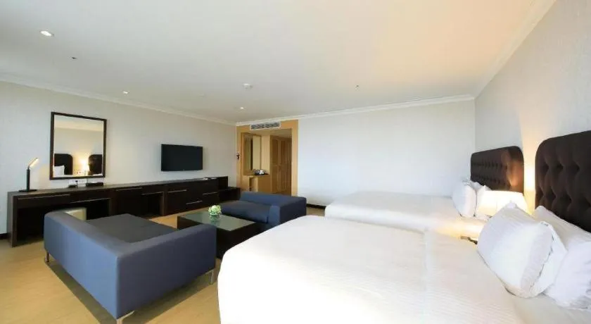 Bed in Jeju Booyoung Hotel