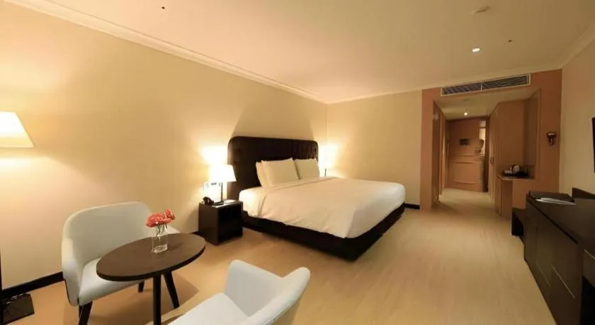 Bed in Jeju Booyoung Hotel