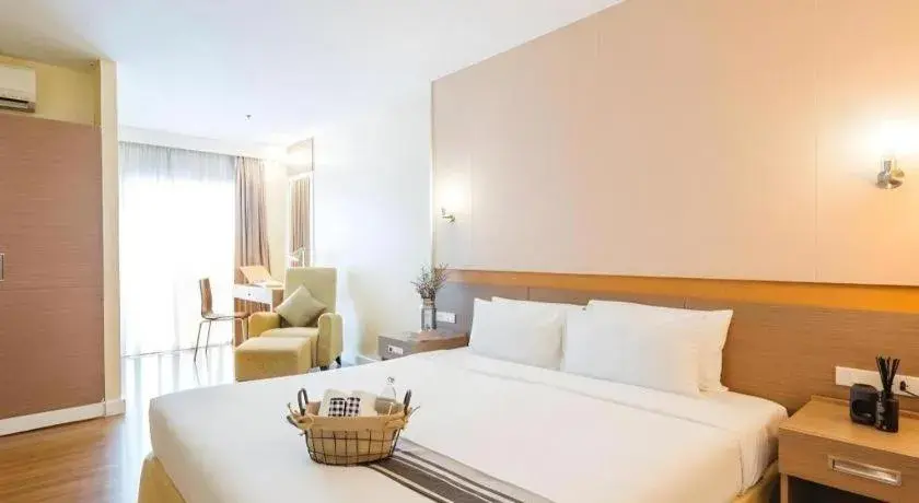 Bed in Clef Hotel Bangkok Bed in Clef Hotel Bangkok