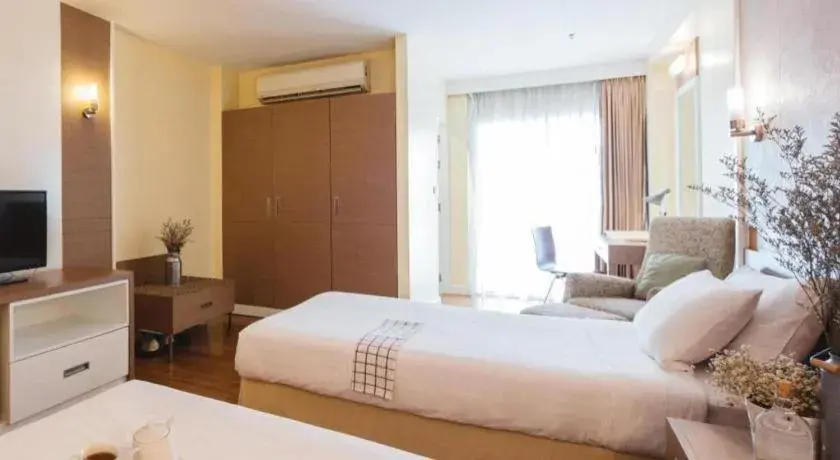 Bed in Clef Hotel Bangkok Bed in Clef Hotel Bangkok