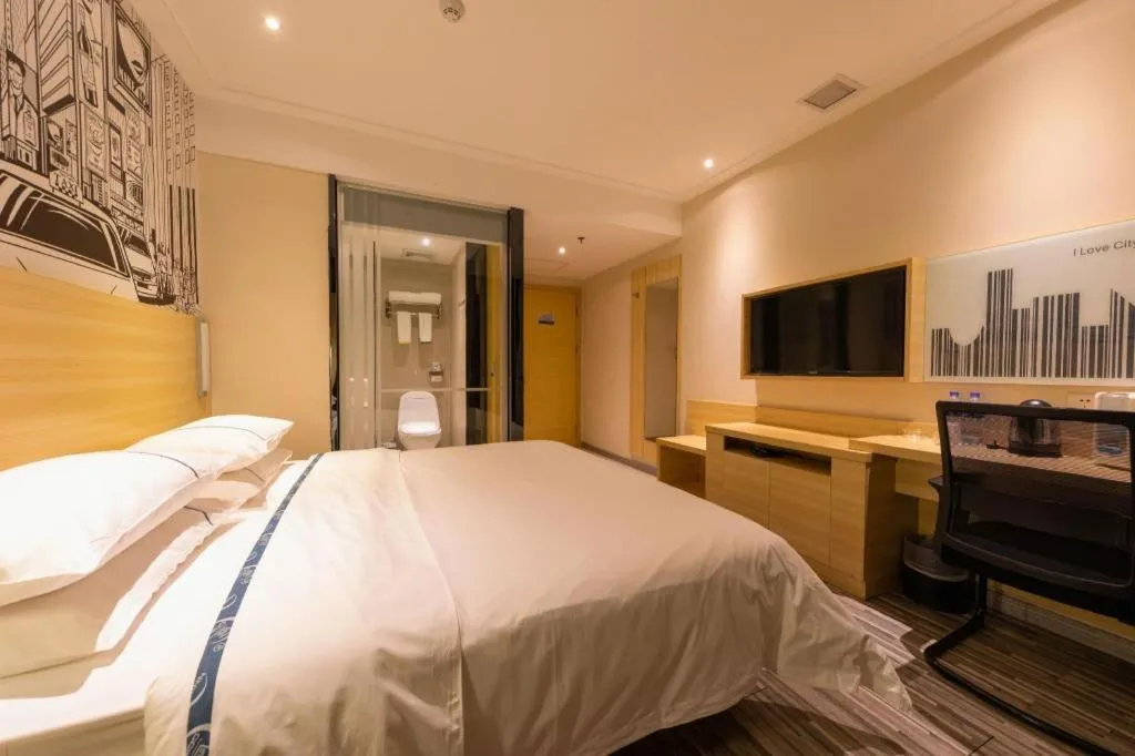 Bed in City Comfort Inn Zhongshan Lihe Square Walmart Branch
