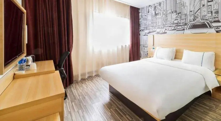 Bed in City Comfort Inn Zhongshan Lihe Square Walmart Branch Bed in City Comfort Inn Zhongshan Lihe Square Walmart Branch