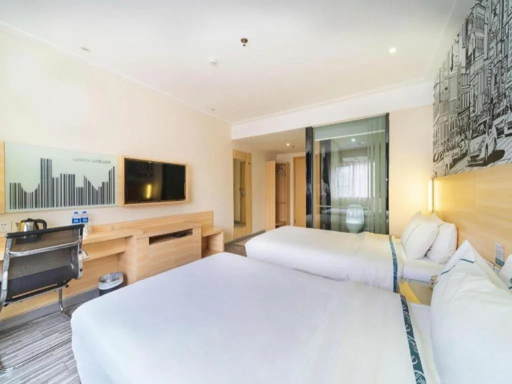 Bed in City Comfort Inn Zhongshan Lihe Square Walmart Branch
