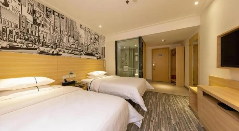 Bed in City Comfort Inn Zhongshan Lihe Square Walmart Branch