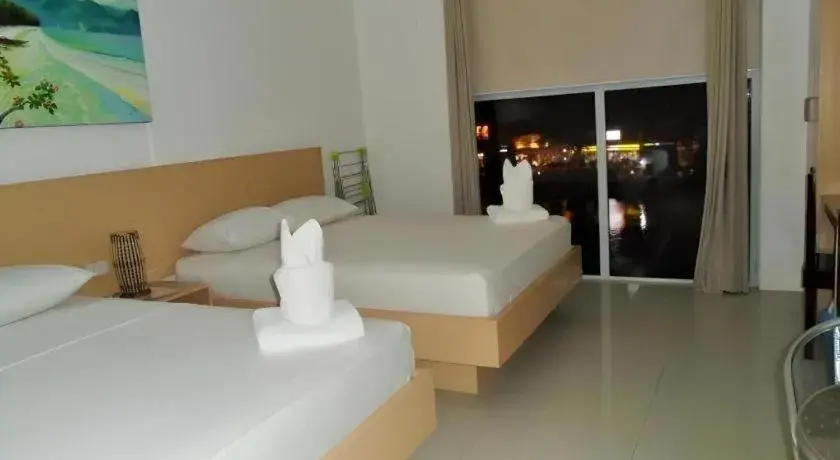 Bed in Jeffrey S Hotel Bed in Jeffrey S Hotel