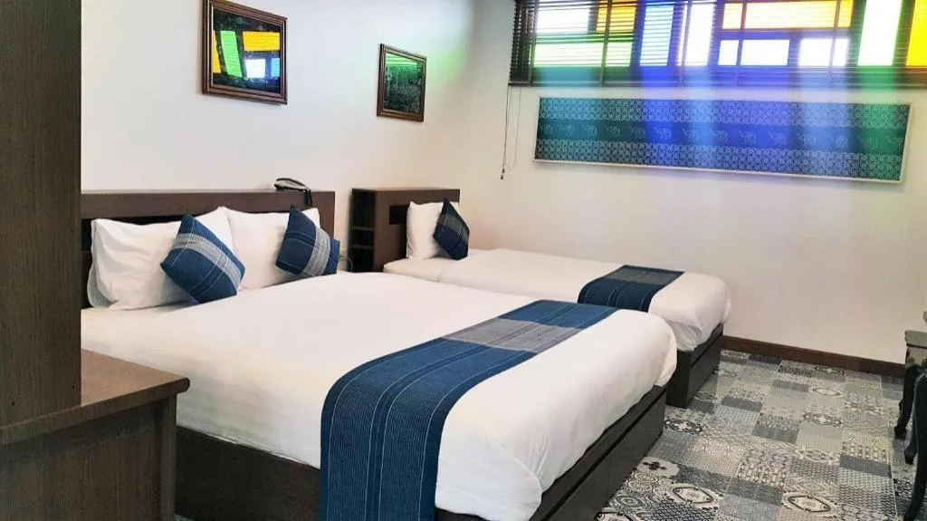 Bed in The Indigo House Phrae