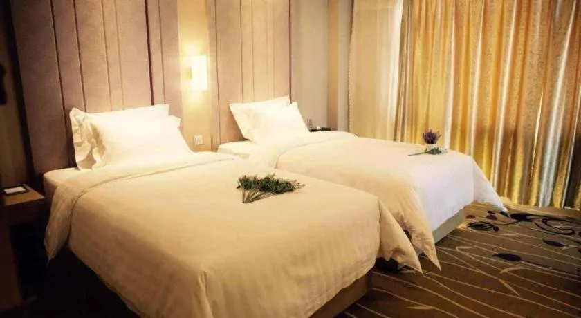 Bed in Lavande Hotel Yantai Train Station Branch