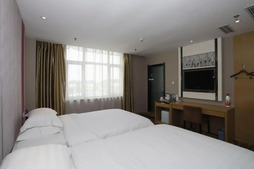 Bed in Lavande Hotel Yantai Train Station Branch