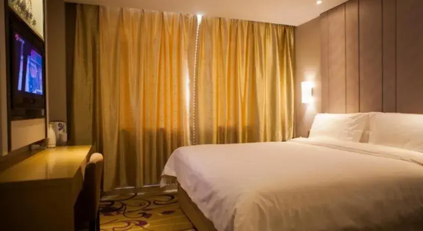 Bed in Lavande Hotel Yantai Train Station Branch Bed in Lavande Hotel Yantai Train Station Branch