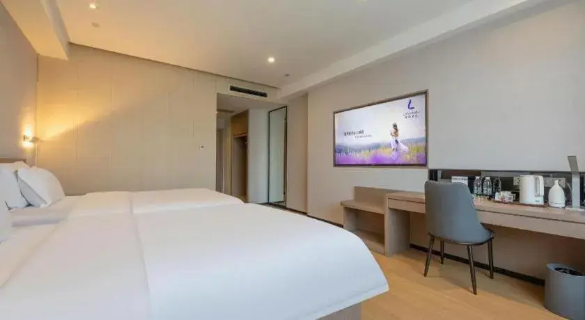 Bed in Lavande Hotel Shijiazhuang Museum Branch Bed in Lavande Hotel Shijiazhuang Museum Branch