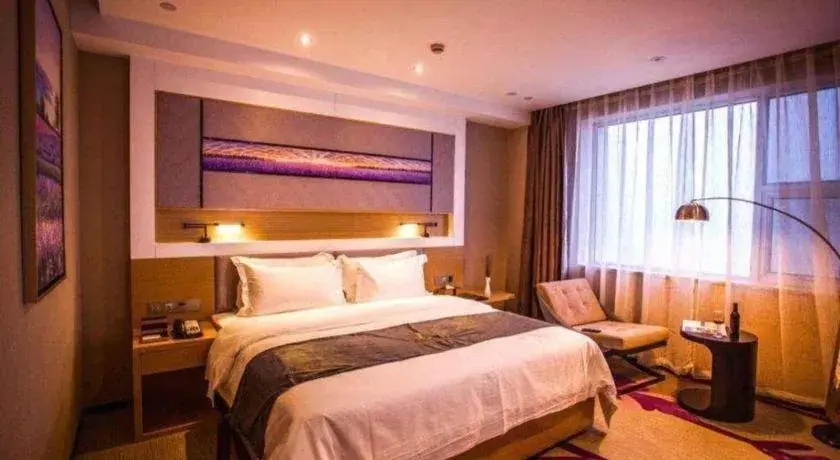 Bed in Lavande Hotel Shijiazhuang Museum Branch Bed in Lavande Hotel Shijiazhuang Museum Branch