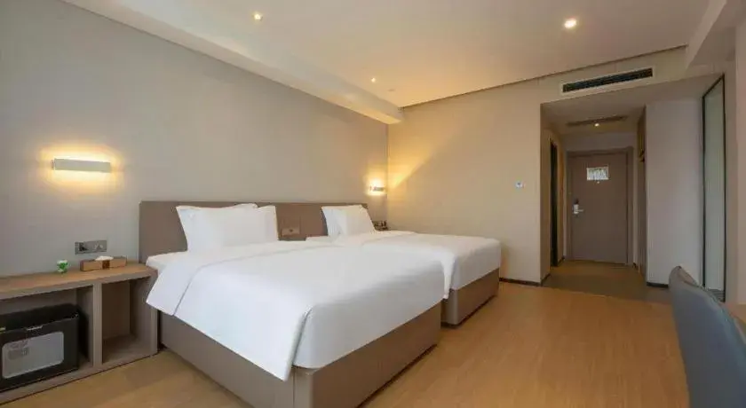 Bed in Lavande Hotel Shijiazhuang Museum Branch Bed in Lavande Hotel Shijiazhuang Museum Branch