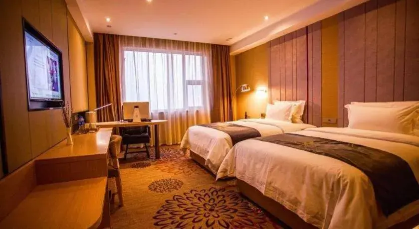 Bed in Lavande Hotel Shijiazhuang Museum Branch Bed in Lavande Hotel Shijiazhuang Museum Branch