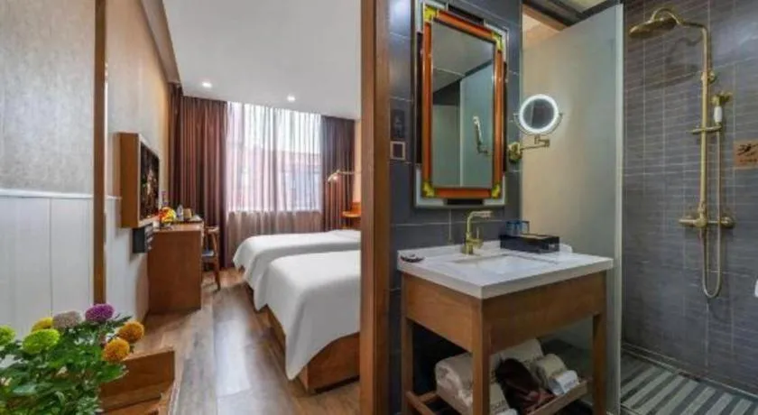 Bed in James Joyce Coffetel Wuxi Taihu Square Subway Station Branch