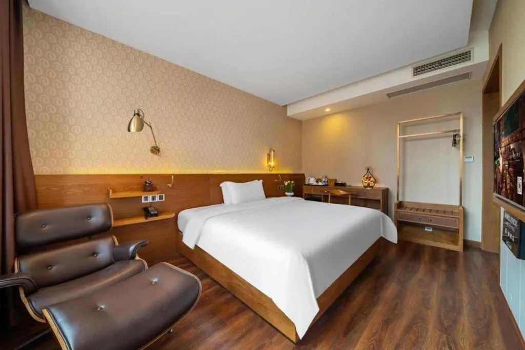 Bed in James Joyce Coffetel Wuxi Taihu Square Subway Station Branch