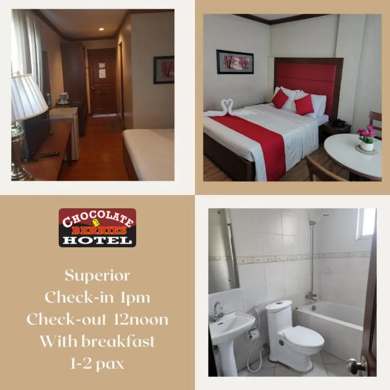 Bed in Chocolate and Berries Hotel