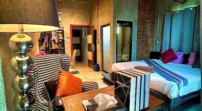 Bed in Theloft boutique nakhonpanom