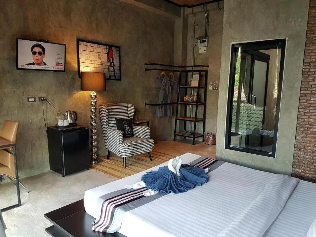 Bed in Theloft boutique nakhonpanom