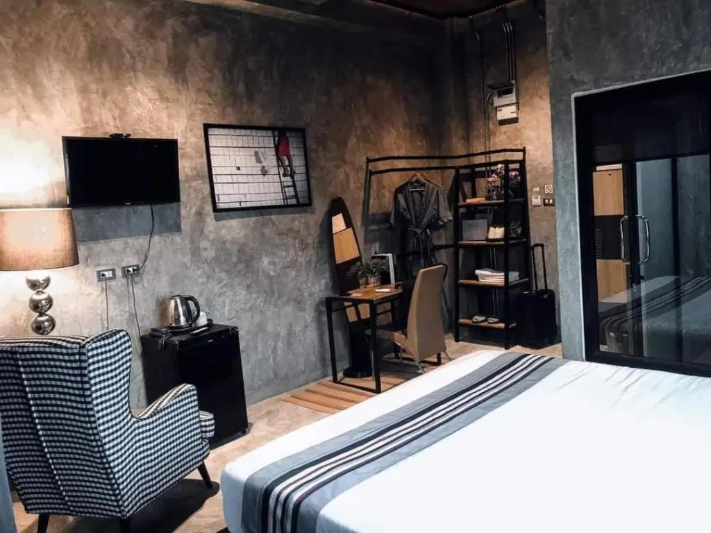 Bed in Theloft boutique nakhonpanom