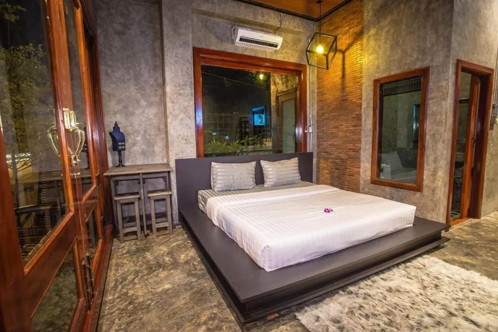 Bed in Theloft boutique nakhonpanom
