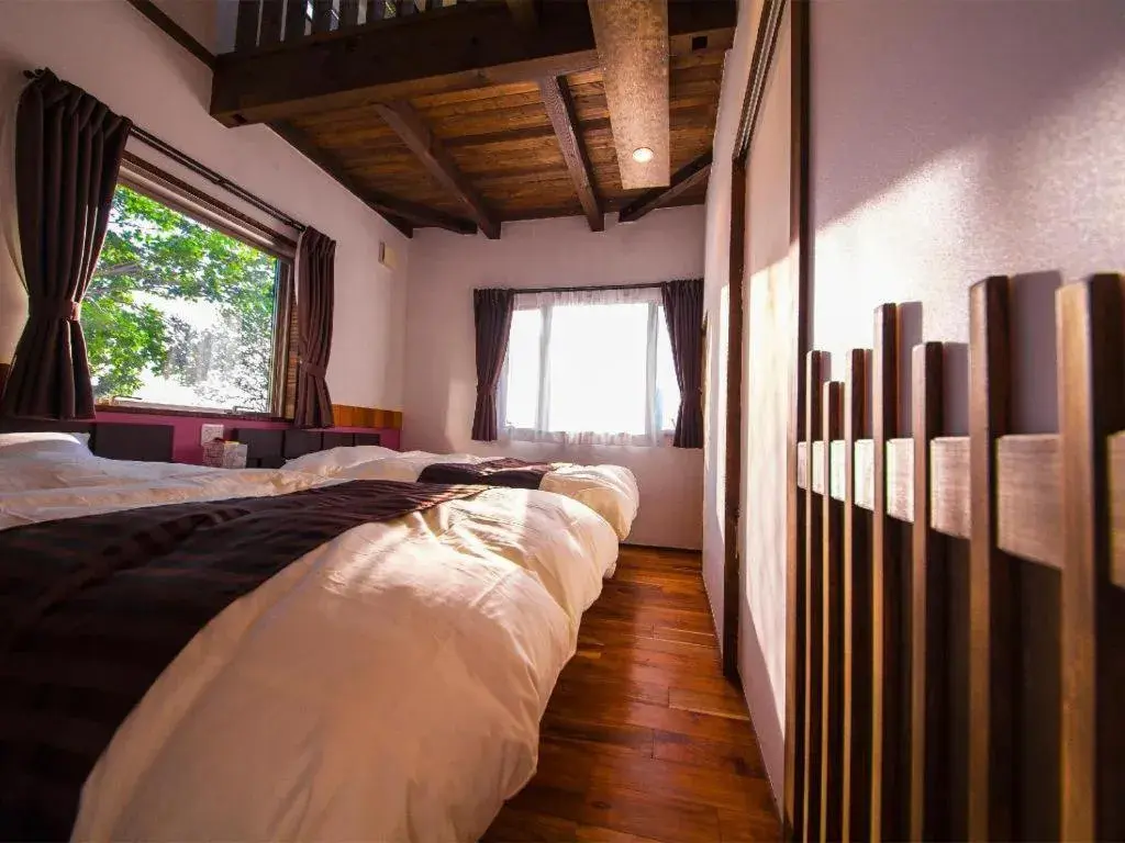 Bed in Yufuin Tsukahara Villa ERINA Bed in Yufuin Tsukahara Villa ERINA