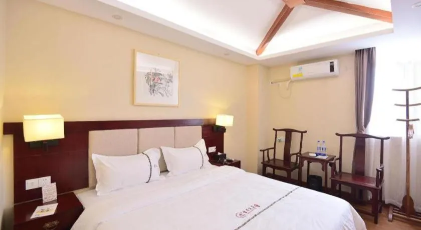 Bed in BOOK PAVILION HOTEL