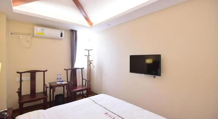 Bed in BOOK PAVILION HOTEL