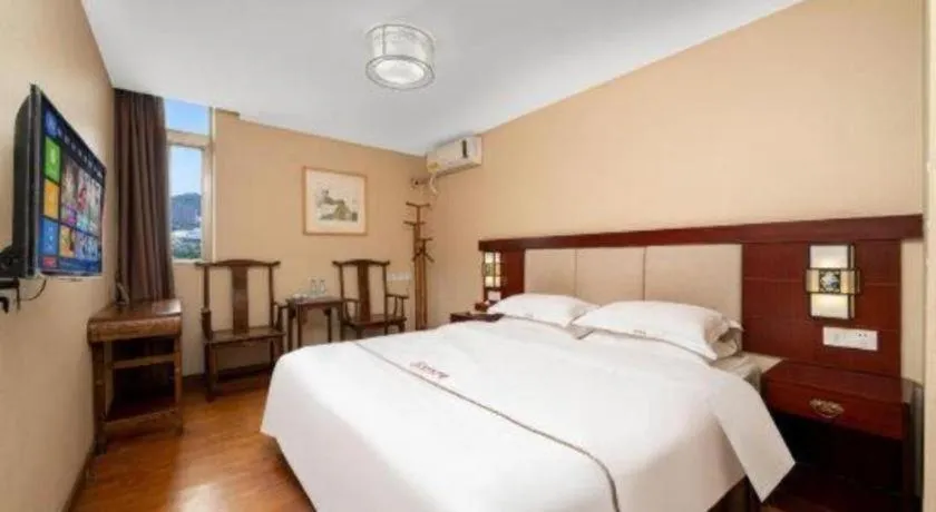 Bed in BOOK PAVILION HOTEL