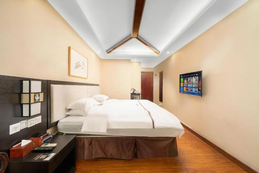 Bed in BOOK PAVILION HOTEL