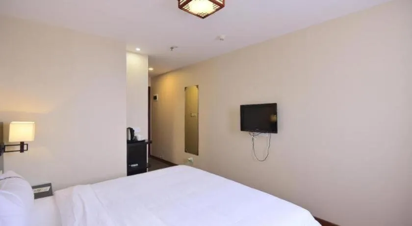 Bed in BOOK PAVILION HOTEL