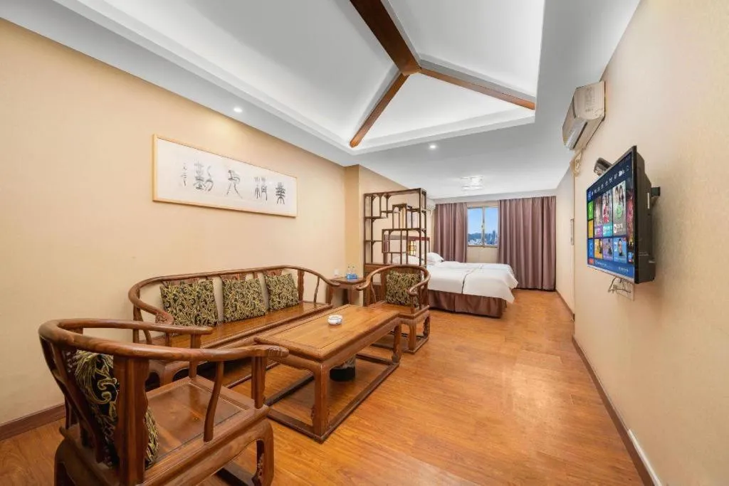 Bed in BOOK PAVILION HOTEL