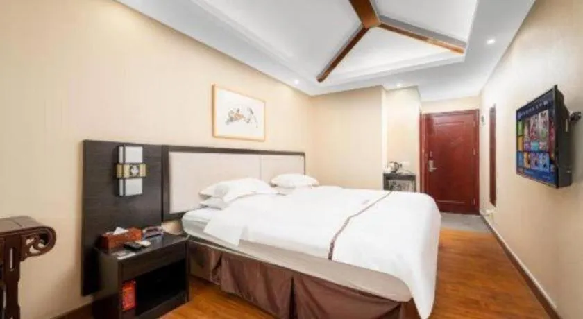 Bed in BOOK PAVILION HOTEL