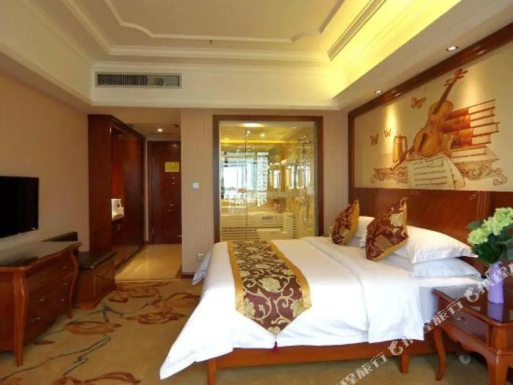 Bed in Vienna International Hotel Nanning Railway Station Mingxiu Road Metro Station