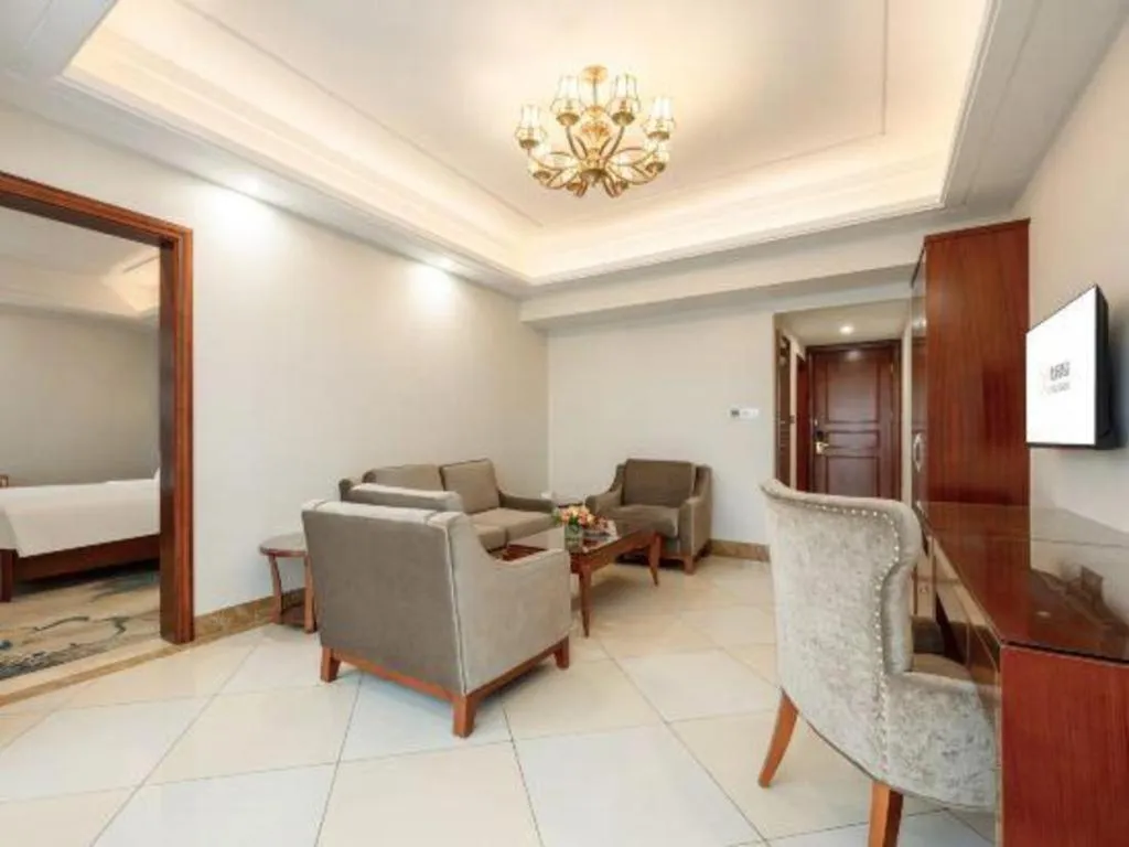 Bed in Vienna International Hotel Nanning Railway Station Mingxiu Road Metro Station