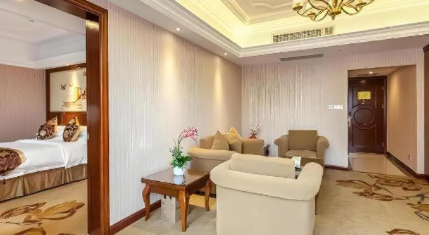 Bed in Vienna International Hotel Nanning Railway Station Mingxiu Road Metro Station