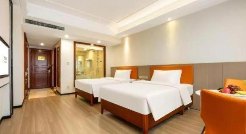 Bed in Vienna International Hotel Nanning Railway Station Mingxiu Road Metro Station