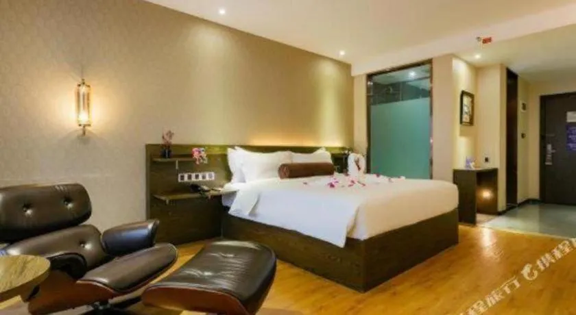 Bed in James Joyce Coffetel Chengdu Jianshe Road Dongjiao Jiyi Square