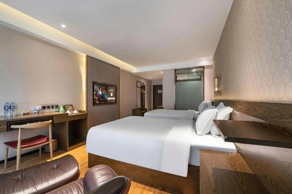 Bed in James Joyce Coffetel Chengdu Jianshe Road Dongjiao Jiyi Square